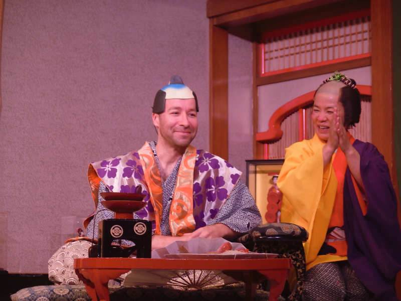 Moi jouant dans une pièce de théâtre japonaise